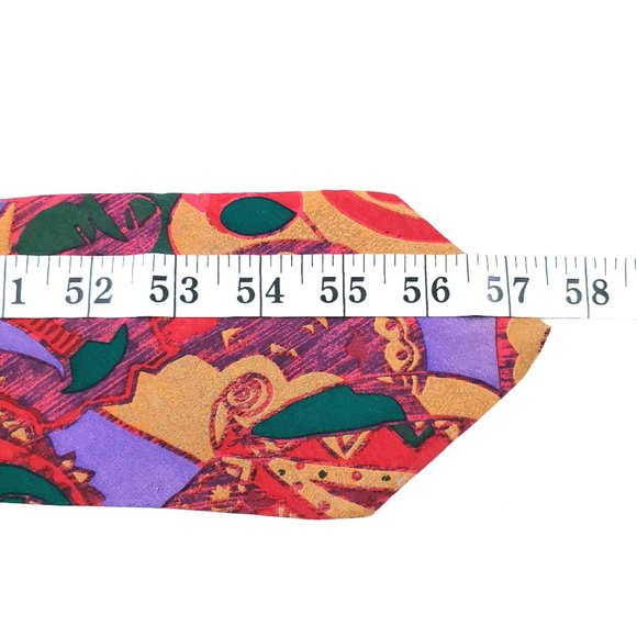 John Henry Men Necktie 100% Silk Geometric 57x3.75 - NWOT - made in USA - Picture 3 of 6